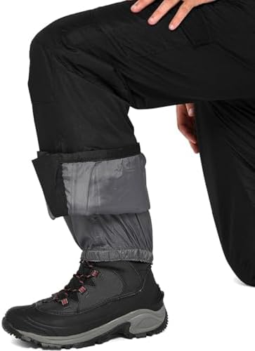 Arctix Men's Essential Insulated Bib Overalls, Black, Large (36-38W * 32L) - 5