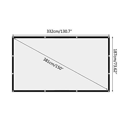 Pantalla para proyector plegable 150 pulgadas 16:9 portátil miniatura 2