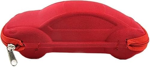 Cawhui Unisex Red Cool Car Shape Hard Glasses Case Sunglass Storage Box Eyewear
