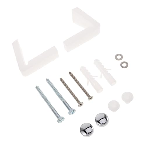 Frcolor トイレ 床 ボルト カバー ステンレス スチール シート ボルト ネジ トイレ シート と ナット 取り付け ツール 小型