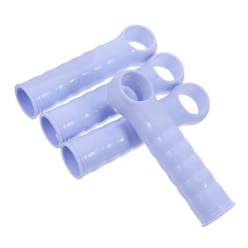 Beavorty 4Pcs Mop Handle End Cap Replacement Sleeves for Broom Rods Ergonomic Installation Versatile for Mops and Brooms Cleaning Accessories