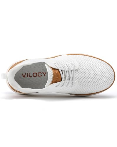 Image of VILOCY Boy's Slip On Casual Dress Sneaker Hands Free Fashion Shoes Comfortable Oxfords Mesh Tennis Breathable School Uniform Formal Church Shoes(Little Kid /Big Kid)