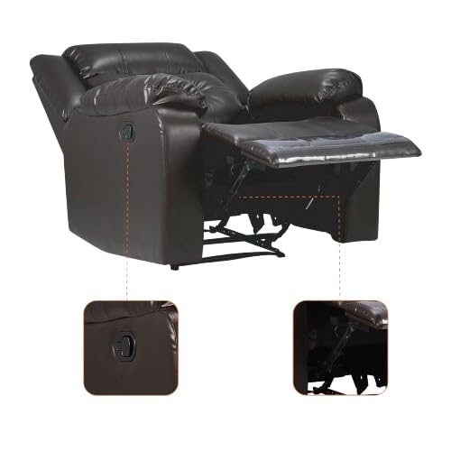 Image of New 2 Recliner Sofa 1 Seater 1R Manual Brown
