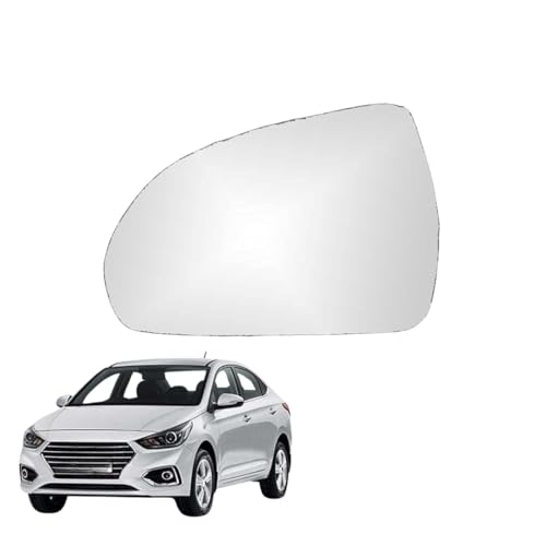 Image of KyloXtreme Verna 3nd Gen (2017-2022) Passenger Side (Left Side) Car Side Mirror Glass /Tukdi /Sub Mirror Plate