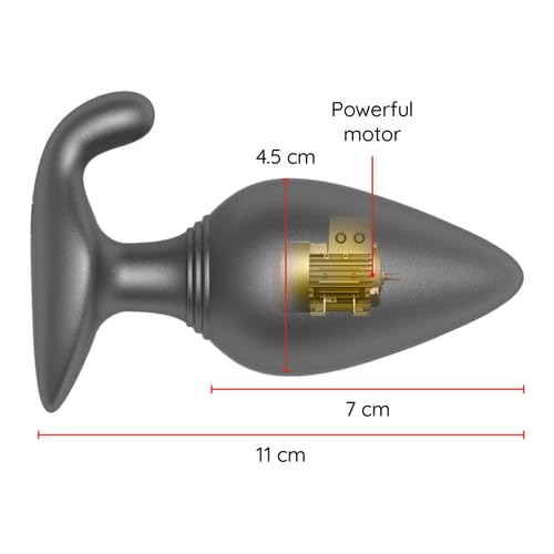 Plug anal vibrant Rio noir connecté à une application gratuite - 2