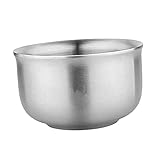 Holibanna Edelstahlschale Isolierte Doppelwandige Metallschüssel für Instant Nudeln Suppen Snacks Robuste Langlebige Schüssel für Restaurant Frei Leicht