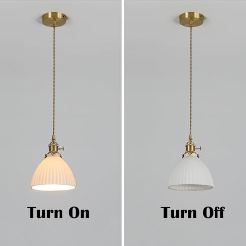 Lámpara colgante decorativa de estilo rústico para la mesita de noche 6