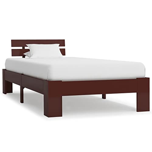 Coavain Letto in Legno Massello 100x200 cm