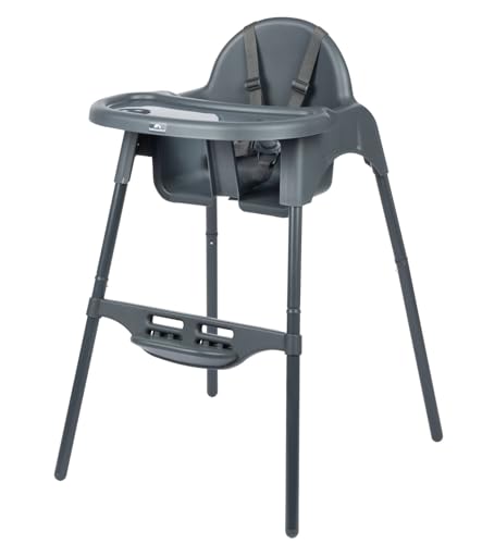 Bebeconfort Meely - Trona 2 en 1, trona a partir de 6 meses, trona convertible, de 6 meses a aproximadamente 3 años, hasta 15 kg, grafito