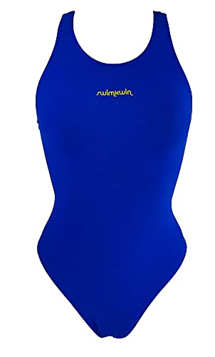 SWIMXWIN Raja One Intero olympique Monochrome avec housse de contraste et broderie, excellente tenue et résistance à la cleur Cover