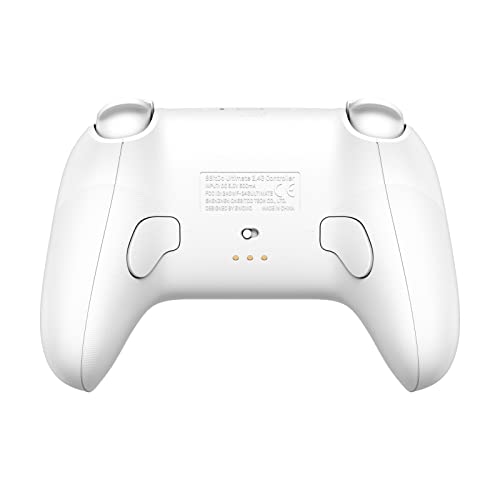 8Bitdo Ultimate 2.4g Wireless Controller With Charging Dock, 2.4g Controller for PC, Android, Steam Deck & iPhone, iPad, macOS and Apple TV (White)