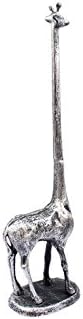 Rustic Silver Cast Iron Giraffe Paper Towel Holder 19" - Cast Iron Decor - Deco