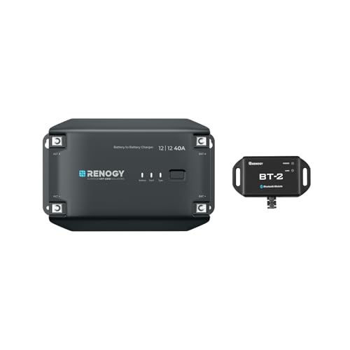Amazon | Renogy 12V 40A DCC 走行充電器 Bluetooth接続対 LiFePO4 AGM