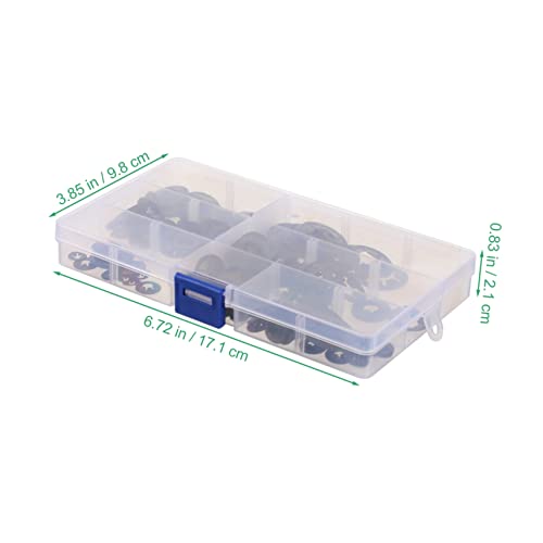 GLEAVI 680 Peças Lavador de dentes interno clipes de aço inoxidável empurrar arruelas clipes de velo