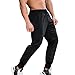 FQZWONG Mens Sweatpants Casual Elastic Waist Drawstring Jogger Pant Baggy Speed Drying Track Trousers Workout Outdoor Jogger（1-Black,Small