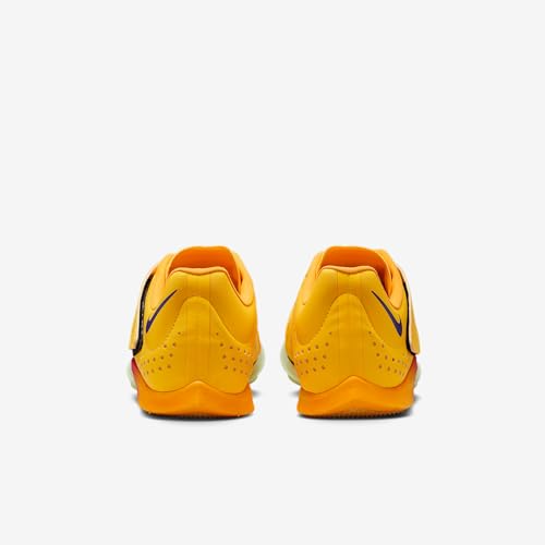 Image of Zoom Elite Long Jump Shoes (Unisex - White /Black-Laser Orange-Hyper Pink) by Nike