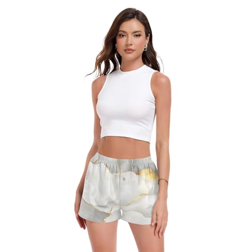 Short de détente taille haute femme léger et fluide pour le quotidien