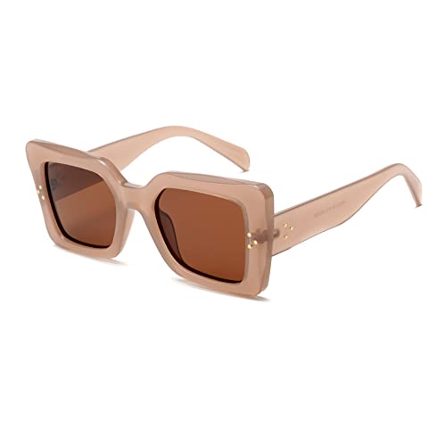 Vivienfang Gafas De Sol Polarizadas De Gran Tamaño De Ojo De Gato Para Mujer, Retro, Cuadradas, Vintage, Con Protección Uv Vf2217, Color Carne Vivienfang Gafas De Sol Polarizadas De Gran Tamaño De Ojo De Gato Para Mujer, Retro, Cuadradas, Vintage, Con Protección Uv Vf2217, Color Carne