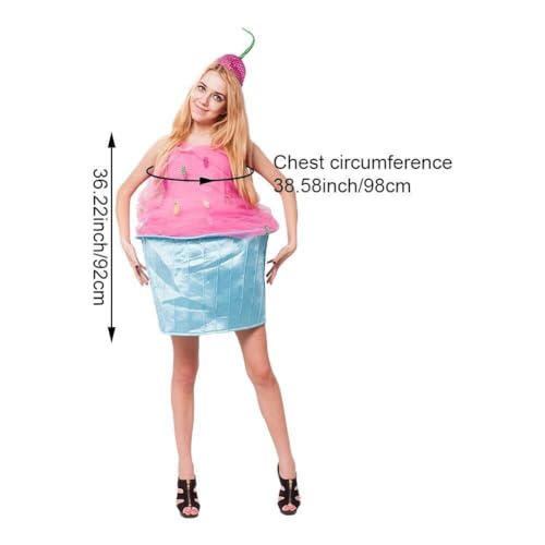 Tenues de cosplay gâteau et costume de cupcake d'halloween - 8