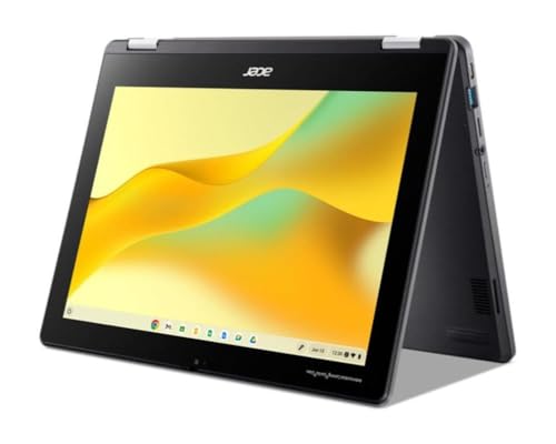 Image of Acer Chromebook Spin 512 R856TN R856TN-C0Y7 12 inch Touchscreen Convertible 2 in 1 Chromebook - HD+ - 60 Hz - Intel N-Series N100-8 GB - 64 GB Flash Memory - English (US) Keyboard - Black
