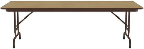 Miniatura 56 de Correll - Mesa plegable de altura ajustable y resistente, parte superior laminada de alta presión, fabricada en Estados Unidos, delantal de acero