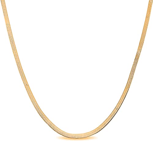 Savlano 18K Gold Plated 925 Sterling Silver 2.5mm Solid Italian Magic Diamond Cut Link Chain Necklace With Gift Box For Women & Men - Made in Italy