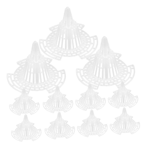 IWOWHERO 25Pcs Flowerpot Bottom Mats Mesh Pads for Improved Drainage Durable Plastic Plant Pot Cushions Prevent Root for and Balcony Use