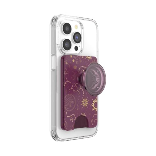 Image of PopSockets Phone Wallet for MagSafe with Grip- Celestial Mauve