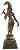 Andal Devi with Parrot - Brass - Color Antique