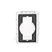 TayMac MM110C Weatherproof Single Outlet Outdoor Receptacle Cover, 5/8 Inches Deep, Clear