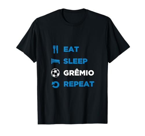 Camiseta Gremio con texto en inglés 'Eat Sleep' Camiseta
