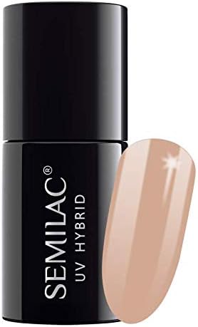 Semilac UV Hybrid Nail Polish, Number 137, 7 ml, Cinnamon Coffee, Brown, 7 ml (Pack of 1)