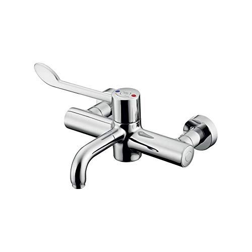 Armitage ShanksA6243AA Markwik 21 Panel Mixer, Demountable Single Lever Basin Mixer Sequential, Detachable Spout and Bioguard