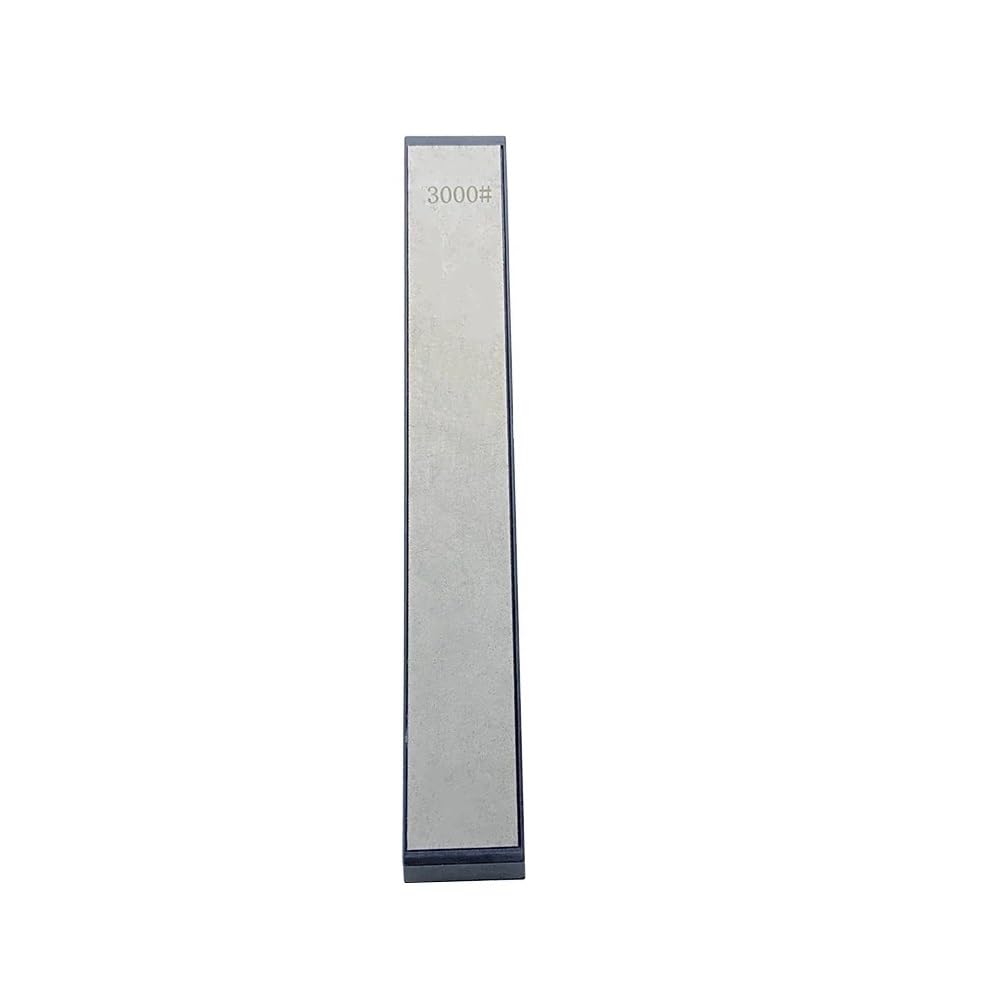 MiJunHD Diamond Knife Sharpening Stone,3000# Grit 160mm*20mm Diamond Whetstones with a Non-Slip Base for Kitchen, Outdoor & Ruixin Sharpener Fixed Angle Tool (1 Piece Regular Size)