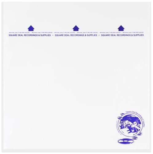 (100) 10" Record Inner Sleeves - 3-Layers of Archival Quality, Anti-Static HDPE with Rice Paper Enclosed Insert for Extra Rigidity #10IM by Square Deal Recordings & Supplies - Image 3