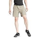 adidas Men's Gym+ Training Woven Shorts, Silver Pebble, X-Large/7' Inseam