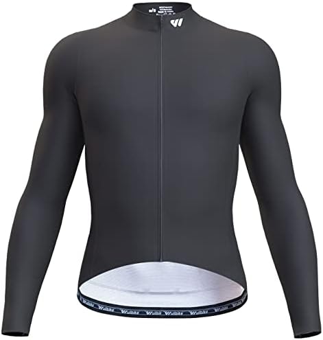 男性&#39 ;sサイクリングジャージ長袖サイクリングジャージ全ジッパーポケットロードバイクウェア