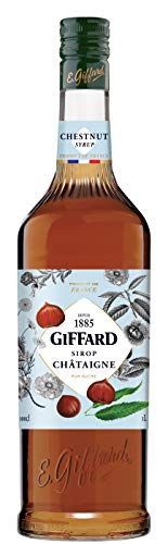Giffard - Sirop Saveur Châtaigne - Recette et Fabrication Françaises - Gourmand et Intense - 1 Litre