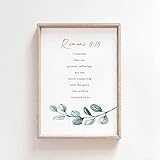 Romans 8:18 The Sufferings Are Not To Be Compared With Glory Bible Verse Wall Art Print Baptism Scripture Poster Poster Romans 8:18 The Sufferings Are Not To Be Compared With Photo,88