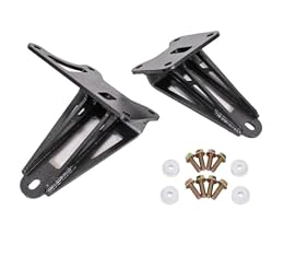 BMR SUSPENSION Motor Mount, Bolt-On, Bracket, Adjustable Height, Steel, Black Hammertone, Ford Mustang 2015-17, Kit