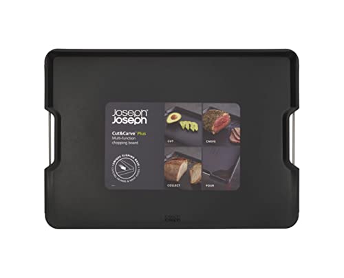 Joseph Joseph Cut Carve Plus Double Sided Cutting Board Non Slip Carving Board Large Black by Joseph Joseph - Used condition - Image 5