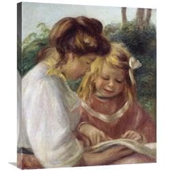 30 in. The Alphabet Jean & Gabrielle Art Print - Pierre-Auguste Renoir