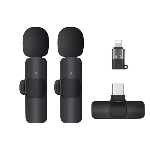 Xexy Wireless Mic for YouTube - Dual TrueVoice™ Microphone for Youtubers, iOS/Type-C Phone - 2024 Edition (K9 Microphone)