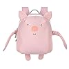 LÄSSIG Kinderrugzak kleuterschool met borstband vanaf 3 jaar/rugzak About Friends, roze, 28 cm, Bo Pig