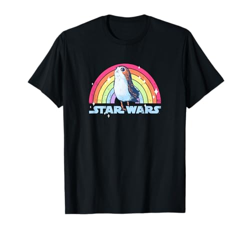 T-shirt Star Wars Porg Rainbow Pride en coton pour adulte