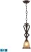 Elk Lighting 9325/1-LED Pendant Light, Mocha,6"W x 19"H
