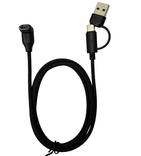 2in1 �K�[�~�����v�p�[�d�P�[�u�� USB-A/Type-C �񍇈� ���ϋv�i�C�����҂� 6�d�ی�@�\ ��1.0m Forerunner Fenix Instinct Venu�Ή� L���^�C�v