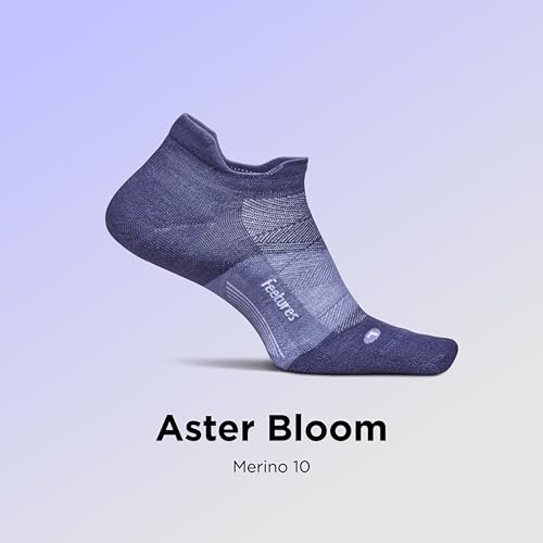 Image of Feetures Merino 10 Max Cushion No Show Tab Ankle Socks - Wool Socks for Women & Men - (1 Pair)