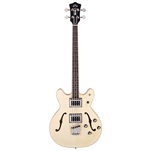 Guild Starfire Bass II Flamed Maple basse avec étui - Les Beatles, Paul McCartney, John Lennon, RIngo Starr, George Harrison Guild Starfire Bass II Flamed Maple basse avec étui