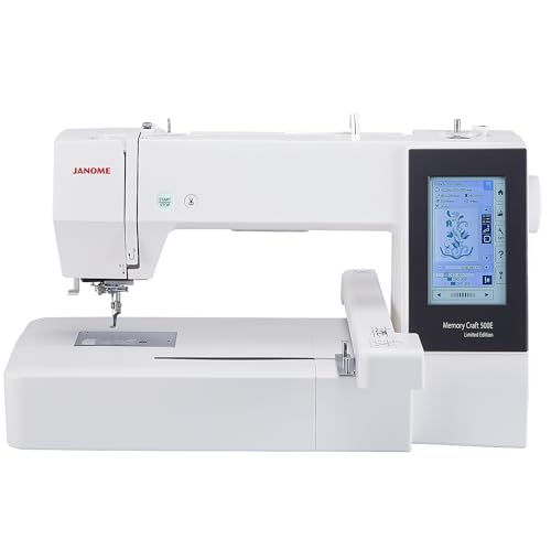 Janome Memory Craft 500E   Máquina de bordar de edición limitada con paquete gratis
